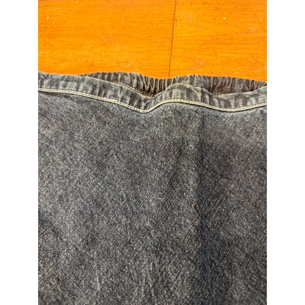 Roper Denim Skirt Women's Size L Tiered Ruffle Blue Elastic Waist Boho Western - Picture 5 of 6